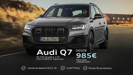 Audi Q7 sin entrada por 985€/mes*