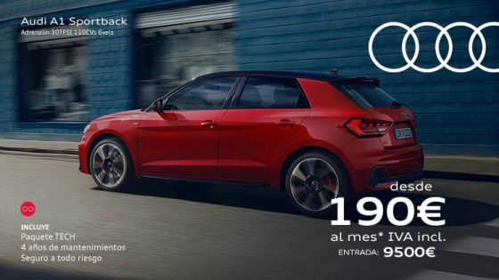 Audi A1 Sportback Adrenalin desde 190€/mes*