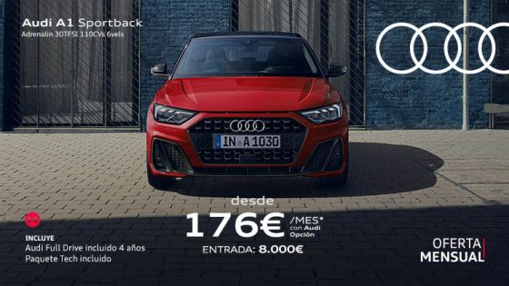 Audi A1 Sportback por tan solo 176€/mes*