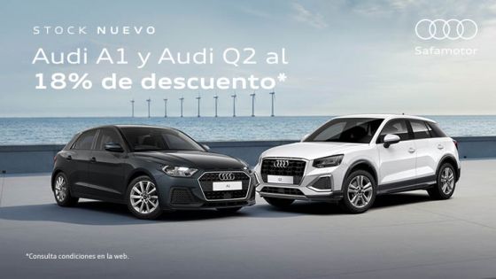 Liquidación de Stock Audi A1, Audi Q2: Hasta 18% dto.*