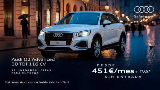 Nuevo Audi Q2 SIN ENTRADA desde 451€ al mes*