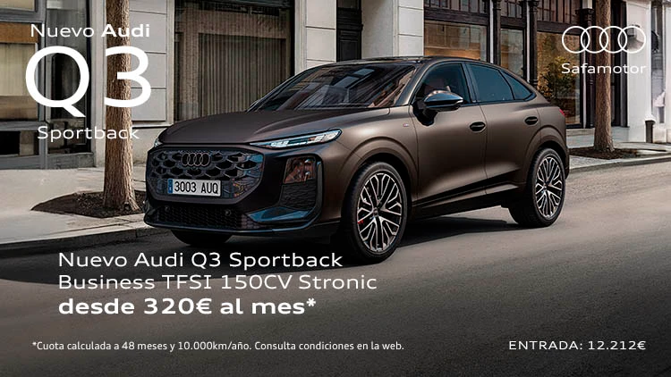 Nuevo Audi Q3 Sportback desde 320€/mes*