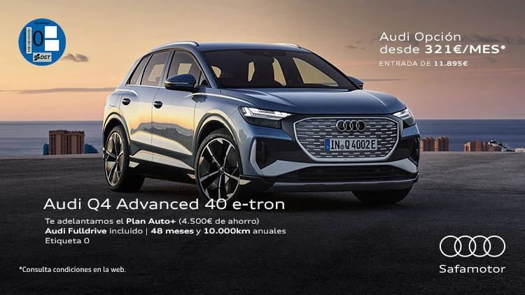 Audi Q4 e-tron Advanced desde 321,69€/mes*